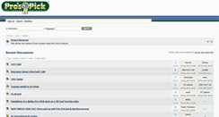 Desktop Screenshot of forums.pros-pick.com